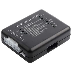 Power Supply Tester for Floppy for HDD for CDROM for SATA, 20/24 Pin Computer Power Supply Tester Checker, 4 Pin(P4), 8 Pin(Dual CPU), 6 Pin(PCIExpress)