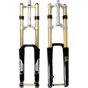 BUCKLOS 26 27.5 29 MTB Bike Suspension Fork 180mm Travel, Bicycle Magnesium Alloy Downhill Forks 20mm Axle, 1-1/8" Threadless Mountain Bikes Fork