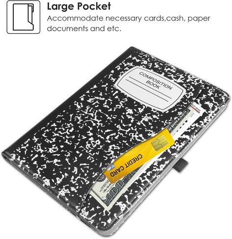 Universal Case for 9inch-10.5inch Tablet,Multi-Viewing Angels PU Leather Stand Folio Case Cover with Handstrap for 9" 10.1" 10.5" Touchscreen Tablet, with Adjustable Fixing Silicon Band-CB in Saudi Arabia