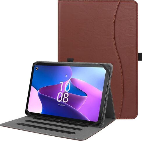 Universal Case for 9inch-10.5inch Tablet,Multi-Viewing Angels PU Leather Stand Folio Case Cover with Handstrap for 9" 10.1" 10.5" Touchscreen Tablet, with Adjustable Fixing Silicon Band-CB in Saudi Arabia