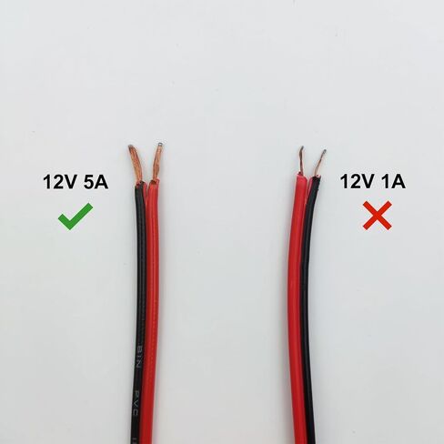 (18AWG 10 Pairs) 12V 5A DC Power Pigtail Barrel Plug Connector Cable,Plugs Male Female Connectors for CCTV Security Camera Pigtail Power Adapter Connectors 5.5mm x 2.1mm (10 Pairs) in Kuwait