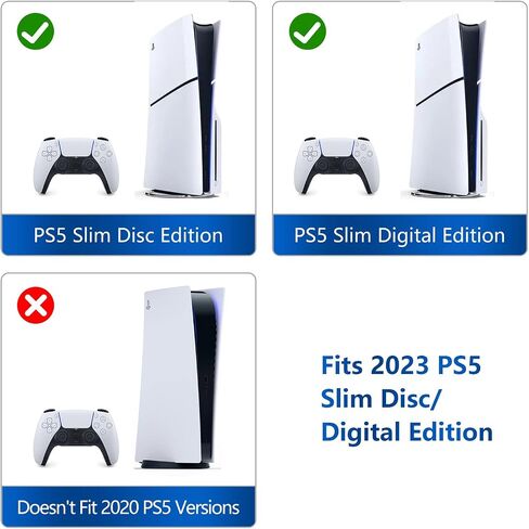 G-STORY Carrying Travel Bag, Case Storage Compatible with Playstation 5 Console, with Zinc Alloy Zippers for Console, Controllers and Accessories, One Controller Skin is Included in Saudi Arabia