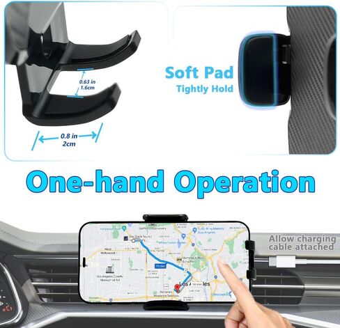 TTMIC Car Phone Mount for 2014-2019 Toyota Highlander SUV Auto Accessories Interior Decoration Cellphone Case Cradles Navigation Bracket in Saudi Arabia