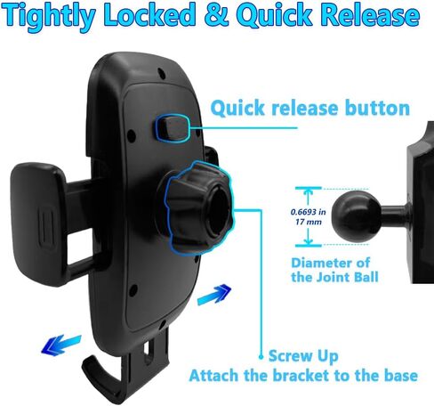 TTMIC Car Phone Mount for 2014-2019 Toyota Highlander SUV Auto Accessories Interior Decoration Cellphone Case Cradles Navigation Bracket in Saudi Arabia
