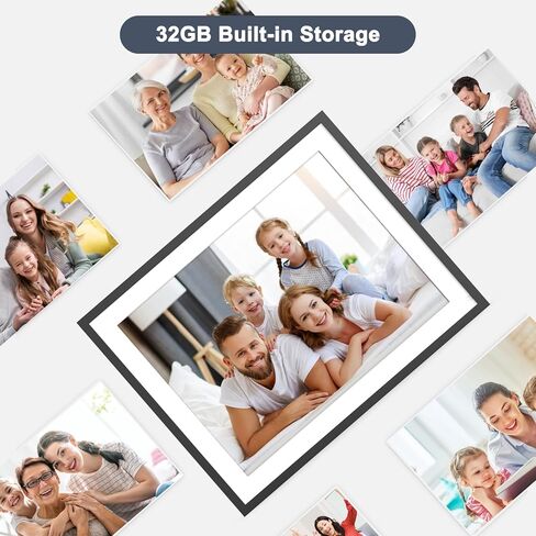 16.2-Inch Large Digital Picture Frame - 32GB WiFi Digital Photo Frame, Auto-Rotate, Motion Sensor, Share Photos and Videos via App Email, Wall Mountable in Kuwait