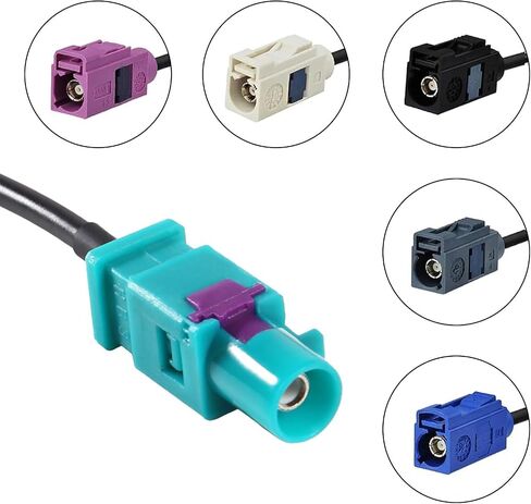Fakra Z Female to SMB Male Connector Adapter Cable 6" Car DAB Radio Antenna Adapter Cable for Car Truck SUV DAB Radio Stereo Receiver Tuner GPS Antenna Navigation System in Kuwait