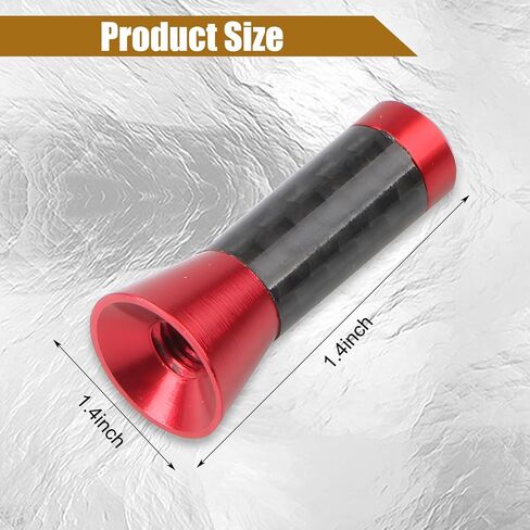 1 PC Car Carbon Fiber Short Antenna, 1.37" Signal Wireless Booster Antenna, Metal Mini Exterior Antenna Decoration Replacement with Mounting Accessories, Universal for Cars (Silver & Black) in Saudi Arabia