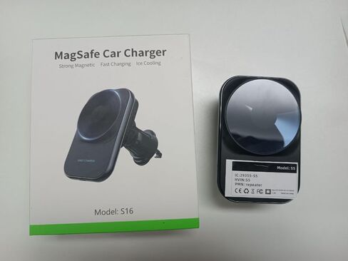 Wireless Car Charger Mount for iPhone Magnetic with Semiconductor Cooling Charger Magnet Mount for Fast Charging Magnetic Phone Car Mount Compatible with iPhone15/14/13/12 Series in Kuwait