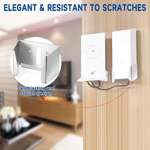 Wall Mount Bracket for Starlink Satellite Internet V2 Gen2 Mesh WiFi Router - Aluminum Wall Holder Stand Shelf Rack for Starlink Routers Accessories in Saudi Arabia