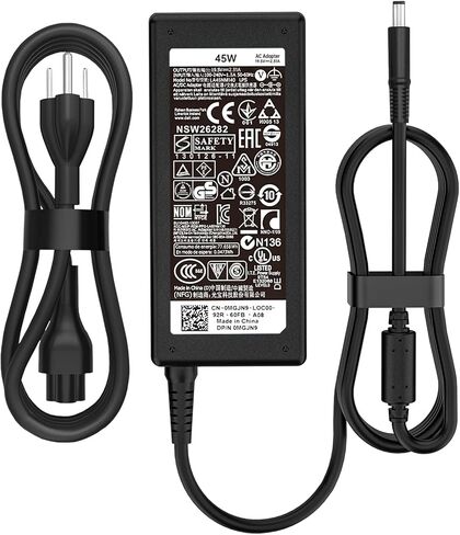 45W Dell AC Adapter Laptop Charger for Dell Inspiron 13 14 15 3000 5000 7000 Series 14-5000 13-7000 13-5000 17-7000 15-3552 3555 3558 3565 3567 5551 5555 5558 5559 Power Supply Cord in Saudi Arabia