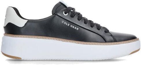 Cole Haan Women's Grandpro Topspin Sneaker, Black/Optc Wht/Cyber Yellow, 6 Wide in Saudi Arabia