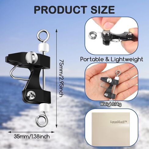 6 Pcs Outrigger Release Clips Downrigger Release Clips with Adjustable Tension Planer Board Clips Downrigger Fishing Kite for Trolling Offshore Fishing Accessories (White) in Saudi Arabia