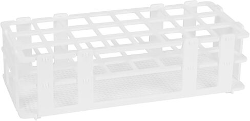 stonylab Test Tube Rack, 7.87 in 40-Place White Plastic Test Tube Rack Tube Holder Stand Rack, 3-Tier Design and Detachable in Saudi Arabia