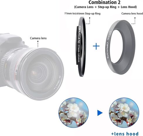 67mm to 86mm Camera Lens Adapter,Change The Filter or Lens Size from 67mm to 86mm.Compatible All 86mm Thread Filter Accessory+1pcs Lens Cleaning Cloth. in Saudi Arabia