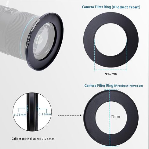 67mm to 86mm Camera Lens Adapter,Change The Filter or Lens Size from 67mm to 86mm.Compatible All 86mm Thread Filter Accessory+1pcs Lens Cleaning Cloth. in Saudi Arabia