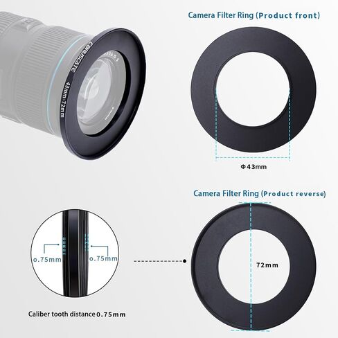 67mm to 86mm Camera Lens Adapter,Change The Filter or Lens Size from 67mm to 86mm.Compatible All 86mm Thread Filter Accessory+1pcs Lens Cleaning Cloth. in Saudi Arabia