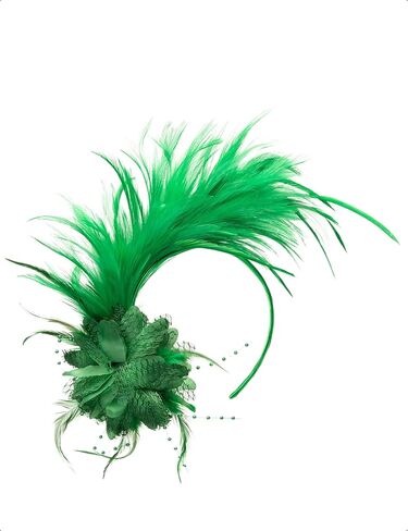 BABEYOND Fascinator Hats for Women Feather Headband Kentucky Headpiece Gatsby Derby Hat for Cocktail Wedding Tea Party in Saudi Arabia