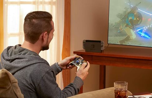 وحدة تحكم PowerA اللاسلكية المحسنة بتقنية البلوتوث لجهاز Nintendo Switch | جهاز التحكم بالحركة | زيلدا بريث أوف ذا وايلد in Kuwait