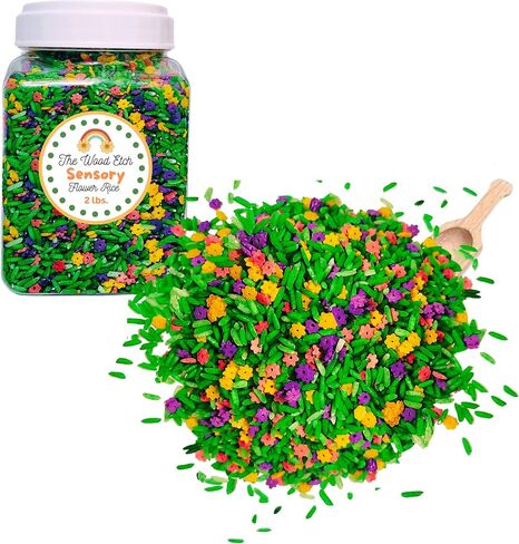 | Colored Rice, Sensory Rice, Sensory Bin, Play Rice, Sensory Table Filler, Play Rice for Kids, Arts and Crafts for Kids, Toddler Sensory Toys, Blue Colored Rice (2) lbs in Saudi Arabia
