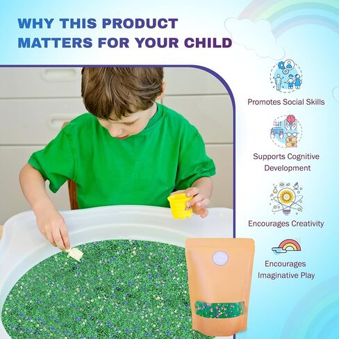 | Colored Rice, Sensory Rice, Sensory Bin, Play Rice, Sensory Table Filler, Play Rice for Kids, Arts and Crafts for Kids, Toddler Sensory Toys, Blue Colored Rice (2) lbs in Saudi Arabia