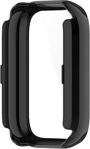 غطاء حماية كامل للساعة من MOTONG PC وواقي شاشة من الزجاج المقسى متوافق مع iTouch Air 3 44 مم (أسود PC) in Saudi Arabia