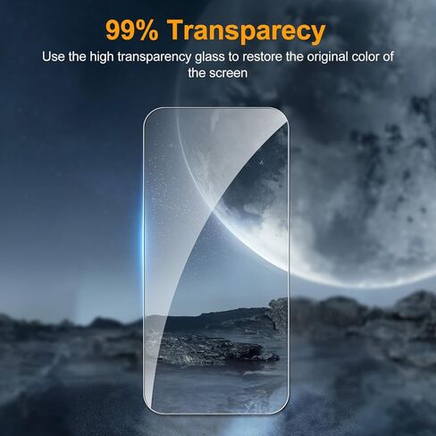 واقي شاشة T Tersely 3+3 لهاتف iPhone 16 Pro Max [6.9 بوصة] مع واقي عدسة الكاميرا وإطار محاذاة التثبيت، مقاوم للخدش، زجاج مقوى عالي الصلابة 9H شفاف - 3 عبوات لكل منها in Kuwait