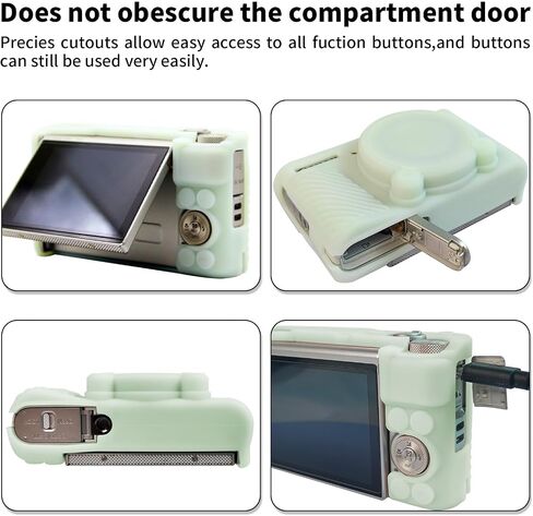 حافظة كاميرا SX740، غطاء حماية من السيليكون لكاميرا SX740 مع غطاء عدسة قابل للإزالة، جلد ناعم مضاد للخدش لكاميرا Canon PowerShot SX740/SX730 HS الرقمية، وردي in Kuwait