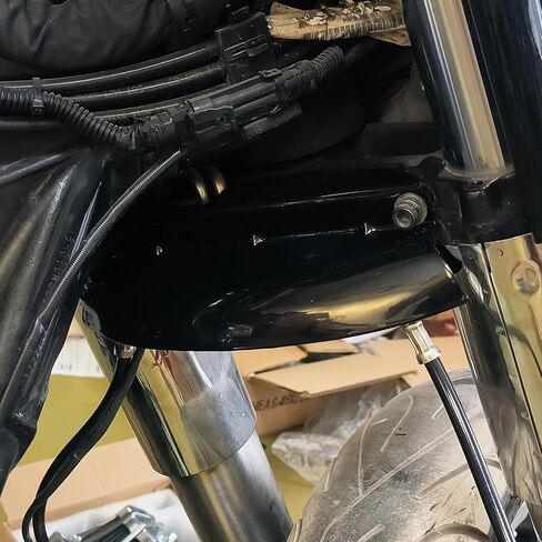 HDBUBALUS منحرف الرياح الثلاثي السفلي من الكروم مناسب لدراجة Harley Touring Electra Glide Road Glide Road King Street Glide 2014 2015 2016 2017 2018 2019 in Kuwait