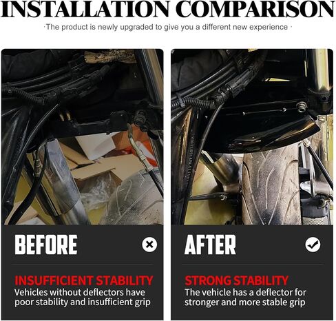 HDBUBALUS منحرف الرياح الثلاثي السفلي من الكروم مناسب لدراجة Harley Touring Electra Glide Road Glide Road King Street Glide 2014 2015 2016 2017 2018 2019 in Kuwait