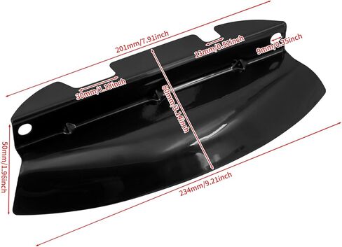HDBUBALUS منحرف الرياح الثلاثي السفلي من الكروم مناسب لدراجة Harley Touring Electra Glide Road Glide Road King Street Glide 2014 2015 2016 2017 2018 2019 in Kuwait