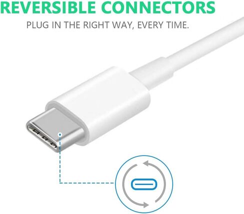 كابل شاحن USB A إلى USB C بطول 6 أقدام لجهاز iPad Pro 12.9 لهاتف Samsung Galaxy S20/S10/S9/S8 Plus كابل USB إلى USB C، شاحن Note 20/10/9/8 من النوع C، Moto G7/G8 Google سلك بكسل 5/4/3 طويل من النوع C in Saudi Arabia