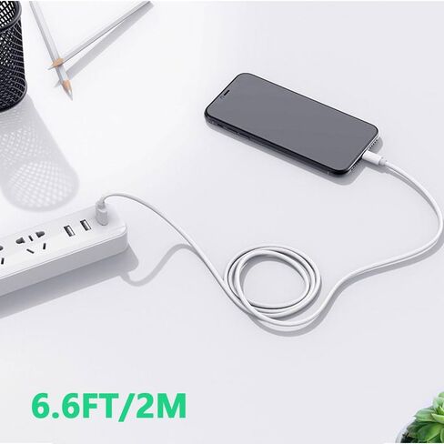 كابل شاحن USB A إلى USB C بطول 6 أقدام لجهاز iPad Pro 12.9 لهاتف Samsung Galaxy S20/S10/S9/S8 Plus كابل USB إلى USB C، شاحن Note 20/10/9/8 من النوع C، Moto G7/G8 Google سلك بكسل 5/4/3 طويل من النوع C in Saudi Arabia