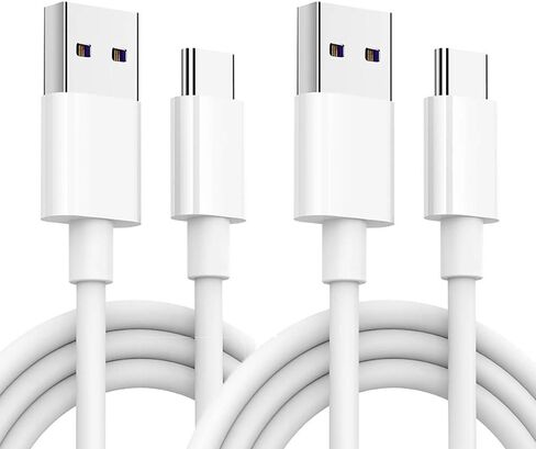 كابل شاحن USB A إلى USB C بطول 6 أقدام لجهاز iPad Pro 12.9 لهاتف Samsung Galaxy S20/S10/S9/S8 Plus كابل USB إلى USB C، شاحن Note 20/10/9/8 من النوع C، Moto G7/G8 Google سلك بكسل 5/4/3 طويل من النوع C in Saudi Arabia