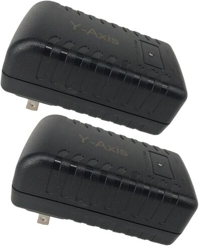 Y-Axis Wall Plug PoE Injector Power Over Ethernet Supply 48V 0.5A for Security IP Camera 2 Pack in Kuwait