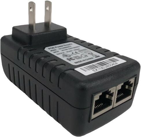 Y-Axis Wall Plug PoE Injector Power Over Ethernet Supply 48V 0.5A for Security IP Camera 2 Pack in Kuwait