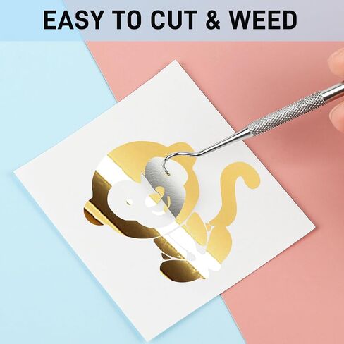 فينيل دائم ثلاثي الأبعاد من IModeur لـ Cricut - لفة فينيل فضية ثلاثية الأبعاد مقاس 30.48 سم × 12.7 سم، حزمة من الفينيل الحرفية لتزيين الأكواب، وتزيين الحفلات، وملصق in Saudi Arabia