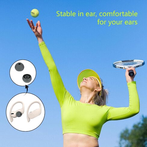 Earbud Replacement Tips Silicone Earbud Tips Eartips Compatible with Powerbeats Pro Beats Wireless Earphone Headphone Rubber Tips Earbud Caps 4 Pairs in Saudi Arabia