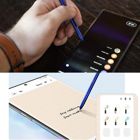 قلم Galaxy Note 10 Plus الأزرق لهاتف Samsung Galaxy Note 10 5G قطع غيار قلم شاشة تعمل باللمس لهاتف Samsung Note 10، Note 10 Plus، Note 10 Ultra S Pen بدون وظيفة بلوتوث محول من النوع C in Kuwait