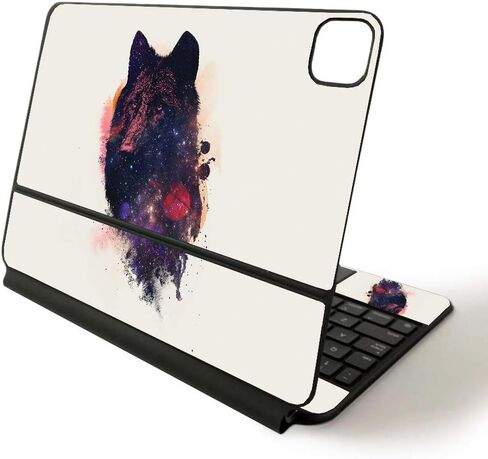 MightySkins Skin for Apple Magic Keyboard for iPad Pro 11-inch (2020) - Sushi | Protective, Durable, and Unique Vinyl Decal wrap Cover, Nebula (APIPSK1120-Nebula) in Kuwait