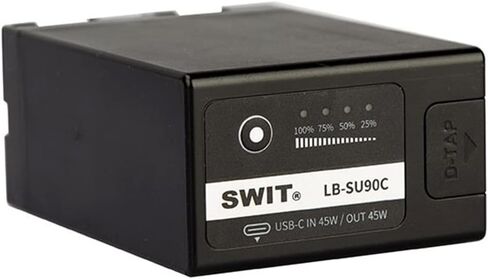 بطارية سلسلة SWIT LB-SU90C BP-U، بقدرة 90 واط في الساعة / 6.2 أمبير في الساعة، بطارية كاميرا من سلسلة BP-U، D-tap وUSB-C مع حماية متعددة الدوائر in Saudi Arabia