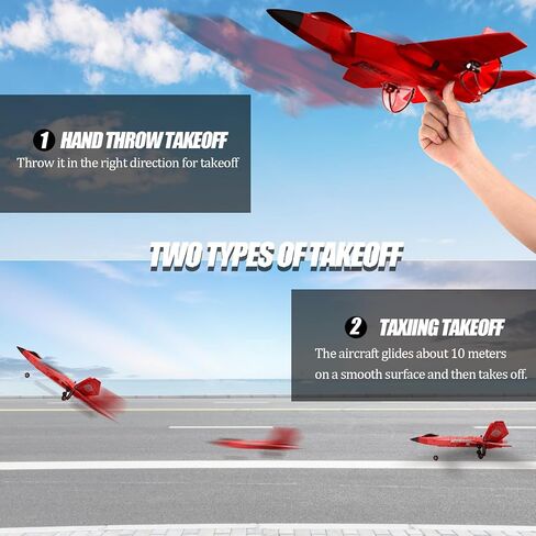 Remote Control Airplane for Kids with 3 Batteries,2 Channels 2.4 GHZ Foam RC Plane for Hobby Beginners RC Plane -red in Saudi Arabia