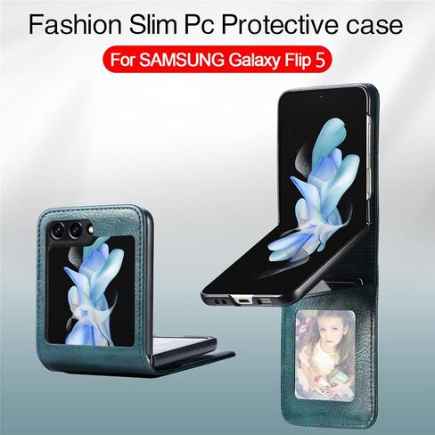 CCSamll for Samsung Galaxy Z Flip 4 Wallet Case Card Holder DK Black in Saudi Arabia
