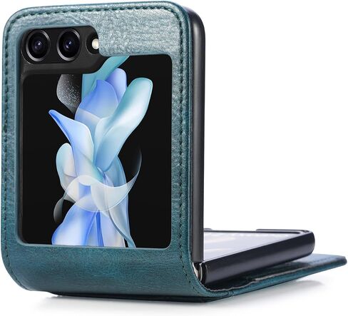 CCSamll for Samsung Galaxy Z Flip 4 Wallet Case Card Holder DK Black in Saudi Arabia
