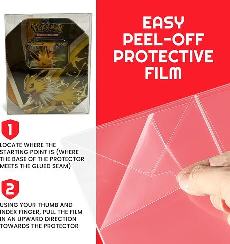 EVORETRO Display Case Storage Protector for Pokemon Japanese Booster Box Small – 5-Pack 0.5MM Thick Plastic Display Case for Collectible Gaming Card Storage and Organization. Elevate Your Collection. in Kuwait