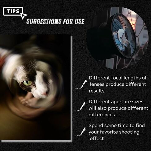 82mm Spiral Halo Camera Lens Filter, K9 Optical Glass Prism Photography Lens Accessories, Special Effect Filter Tunnel Vision Warped Circular Frame Effect in Saudi Arabia