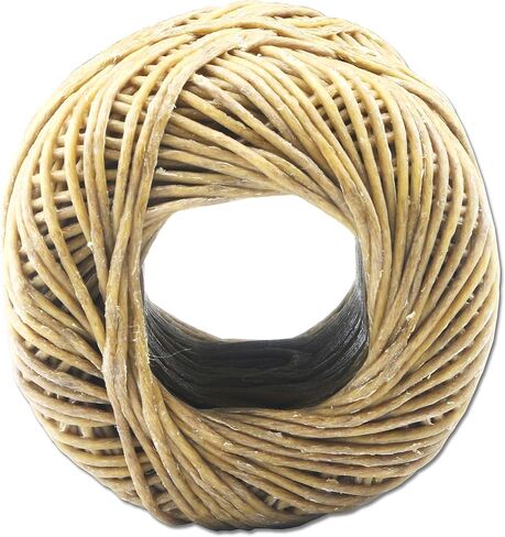MILIVIXAY Hemp Wick with Natural Beeswax Coating, Edible Grade Beeswax, 200 FT Spool, Standard Size (1.0mm),Unbleached, Un-Dyed and 100% Organic. in Kuwait