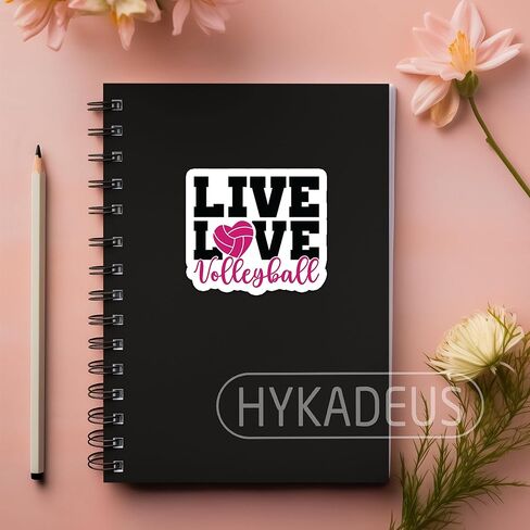 (3Pcs) Love Volleyball Sticker Volleyball Lover Decals for Books Laptops Phones Tumblers Water Bottles Waterproof Vinyl Decal, Volleyball Gifts for Boys, Team, Men, Women, Size 3 x 2.5 Inch in Kuwait