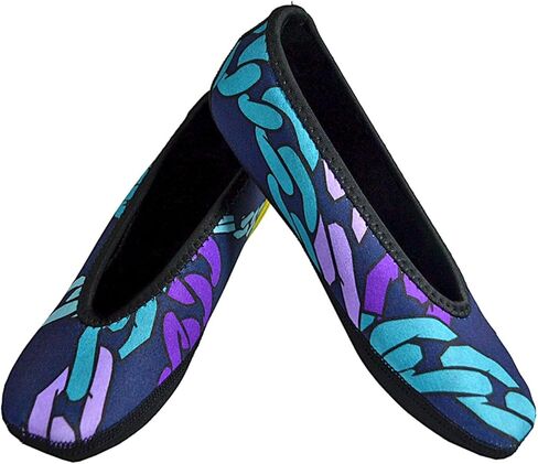 شبشب Nufoot Ballet Flats للسيدات، شباشب للسفر، جوارب اليوغا، أحذية داخلية، سلاسل ملكية، مقاس كبير in Kuwait