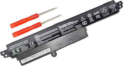 بطارية كمبيوتر محمول بديلة 33Wh لأجهزة ASUS VivoBook 11.6 بوصة X200CA X200M X200MA F200CA F200MA 200CA-CT161H A31N1302 1566-6868 0B110-00240100E in Kuwait