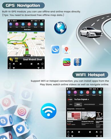Roinvou [2G+64G] لسيارة Honda Civic 2012-2015 (LHD) راديو السيارة مع Carplay اللاسلكي/Android Auto، 9.7 بوصة Android 13 IPS شاشة لمس ستيريو للسيارة، بلوتوث، GPS، WiFi، SWC، HiFi + AHD كاميرا احتياطية in Saudi Arabia